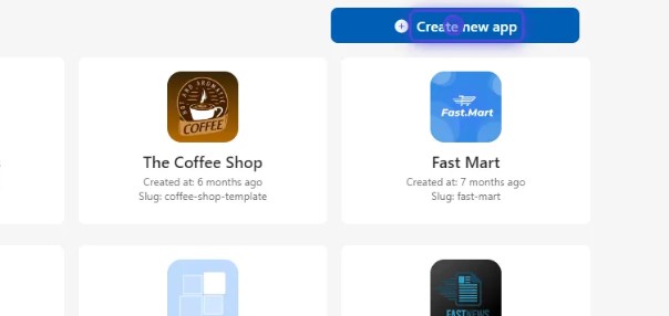 Create New App